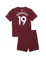 Manchester City Ilkay Gundogan #19 Kolmaspaita Lasten 2024-25 Lyhythihainen (+ shortsit)